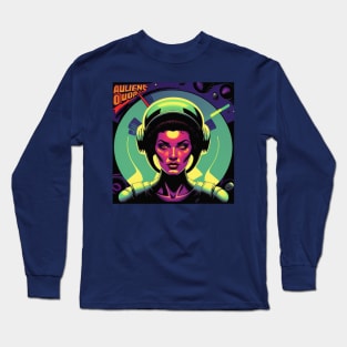 Special Op: Aliens Retro Futurism Long Sleeve T-Shirt